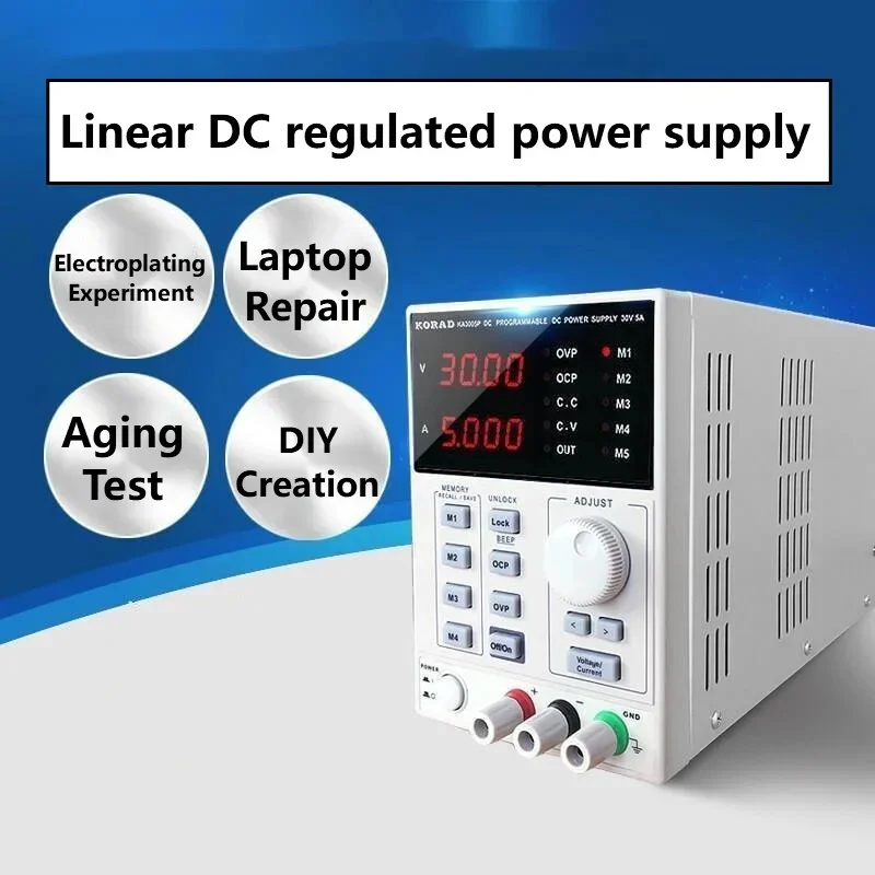 High Precision Dc Power Supply 30V 10A - Catu Daya DC Linear yang Dapat