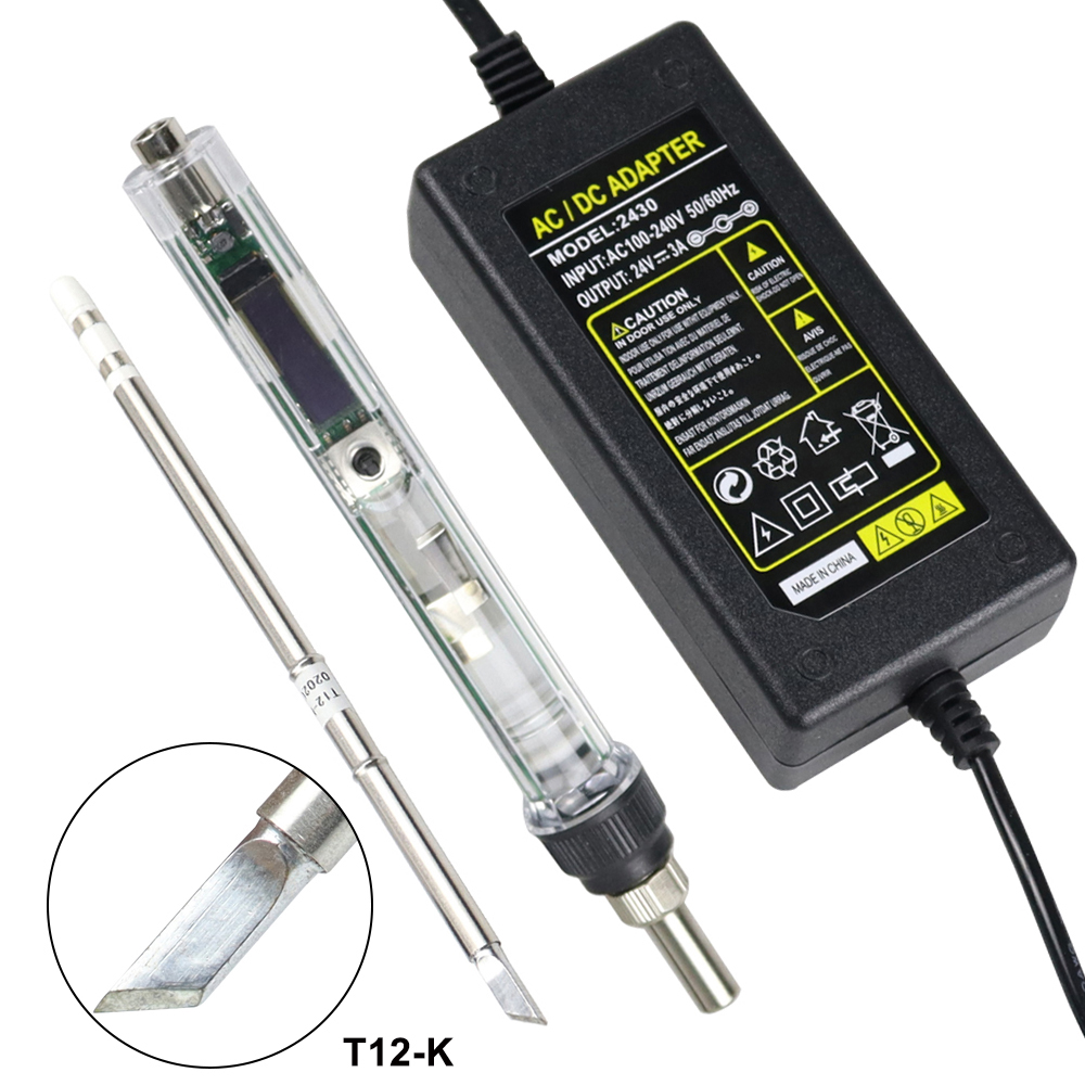 T12 Kit Besi Solder Listrik DC - T12 Soldering Station Oled ulasan dan harga
