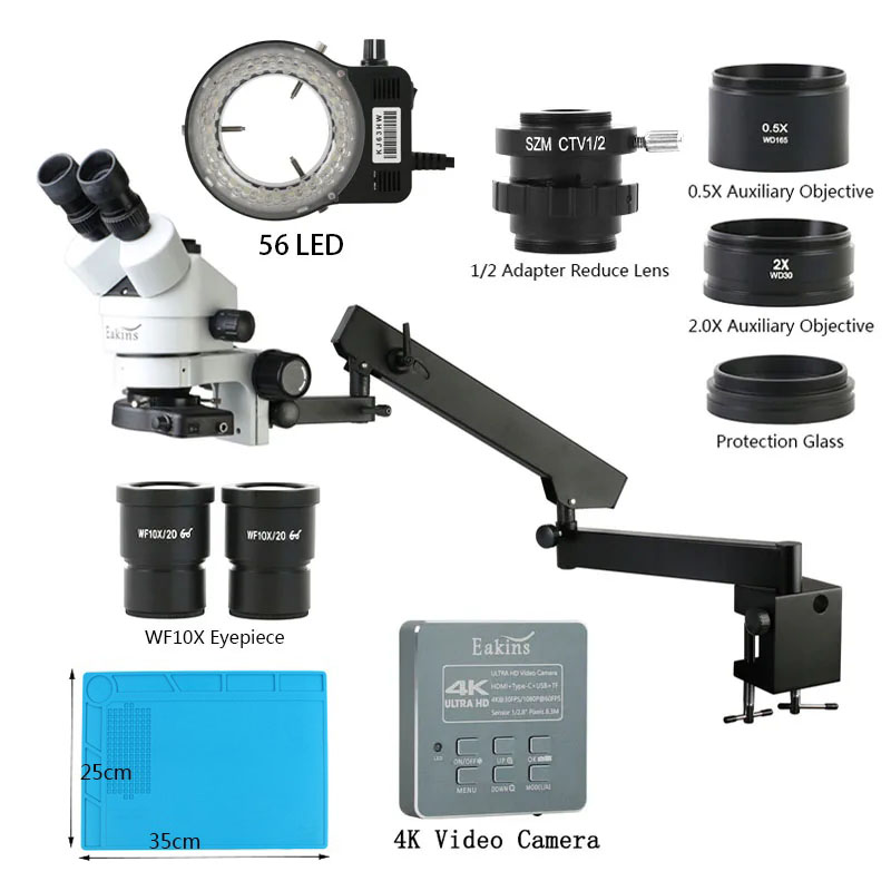 Simul fokus industri trinokula - Simul-Focal Industrial Microscope 4K Hdmi ulasan dan harga