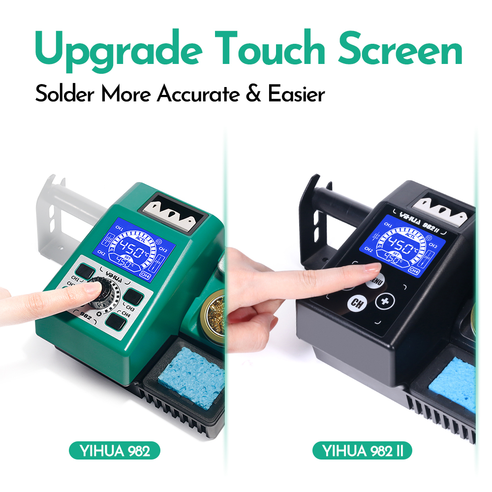 YIHUA 982-II layar sentuh C245 - C210 Precision Soldering Station ulasan dan harga