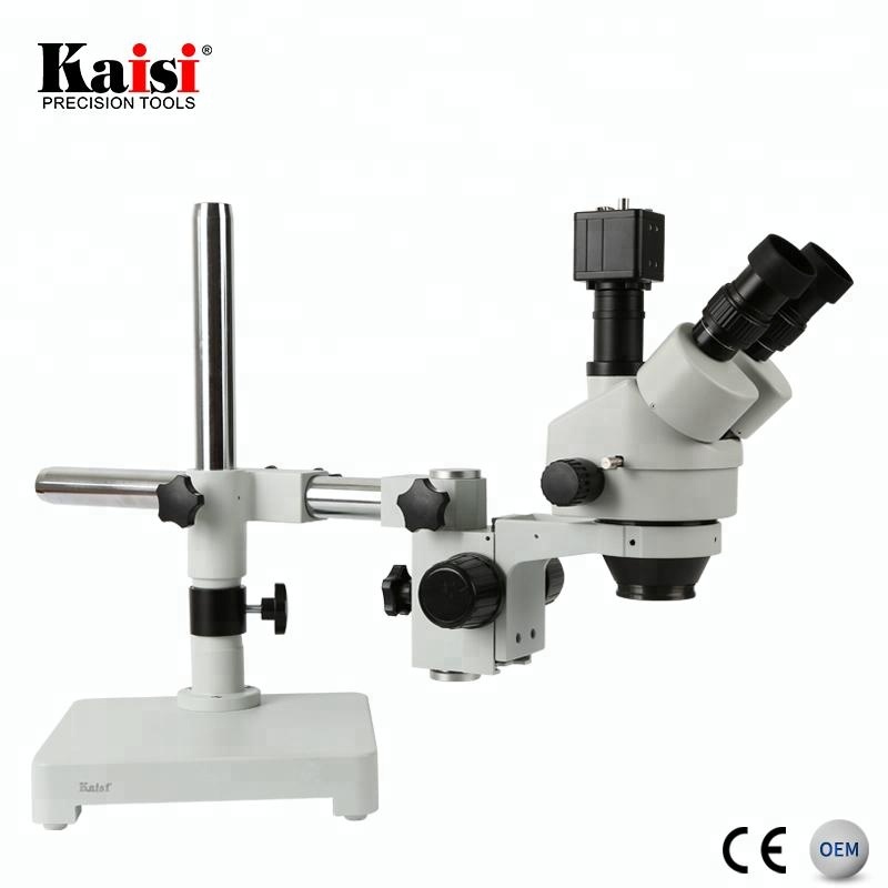 Kaisi 7X-45X Zoom Digital PCB  - Trinocular Stereo Microscope 7X-45X ulasan dan harga