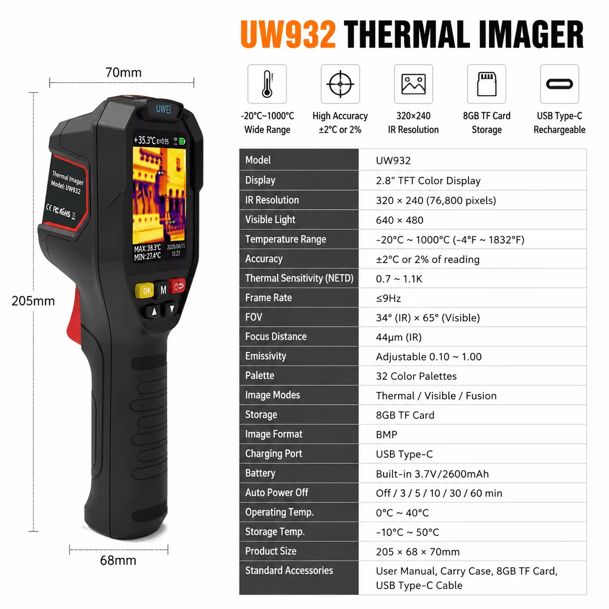 Kamera Termal Genggam 32x32 -2 - Thermal Imaging Camera Pcb Repair ulasan dan harga